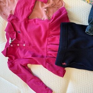 Ralph Lauren Pink and Navy Kids Matching Set